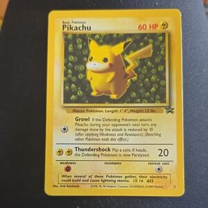 Pikachu Pokémon Card - Yellow